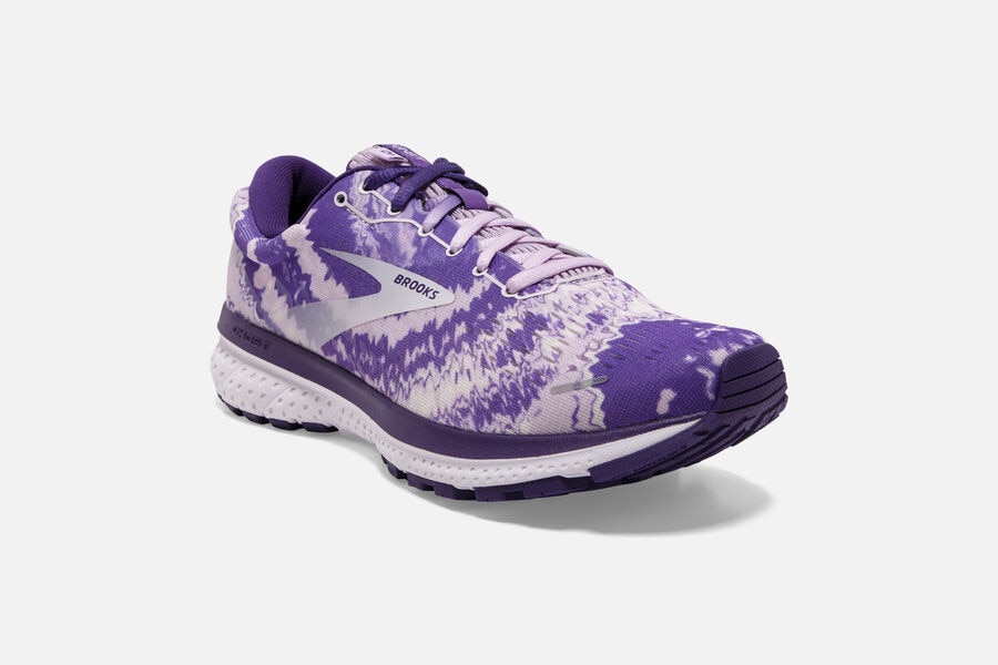 Brooks Running Shoes Womens Purple/Silver/Black - Ghost 13 Road - 9063-UDAYM